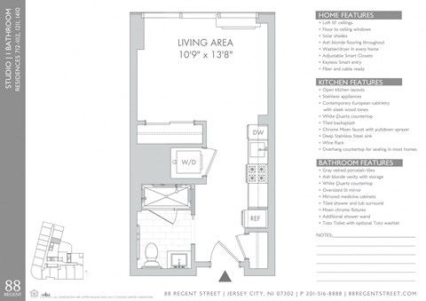 88 Regent Street Studio-2 Beds Apartment for Rent - Photo Gallery 37